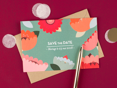Save the Date Nature - Jardin bohème - Atelier Rosemood