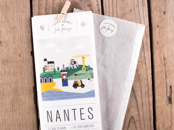 Nantes City Guide by Julie flamingo vu par l'Atelier Rosemood